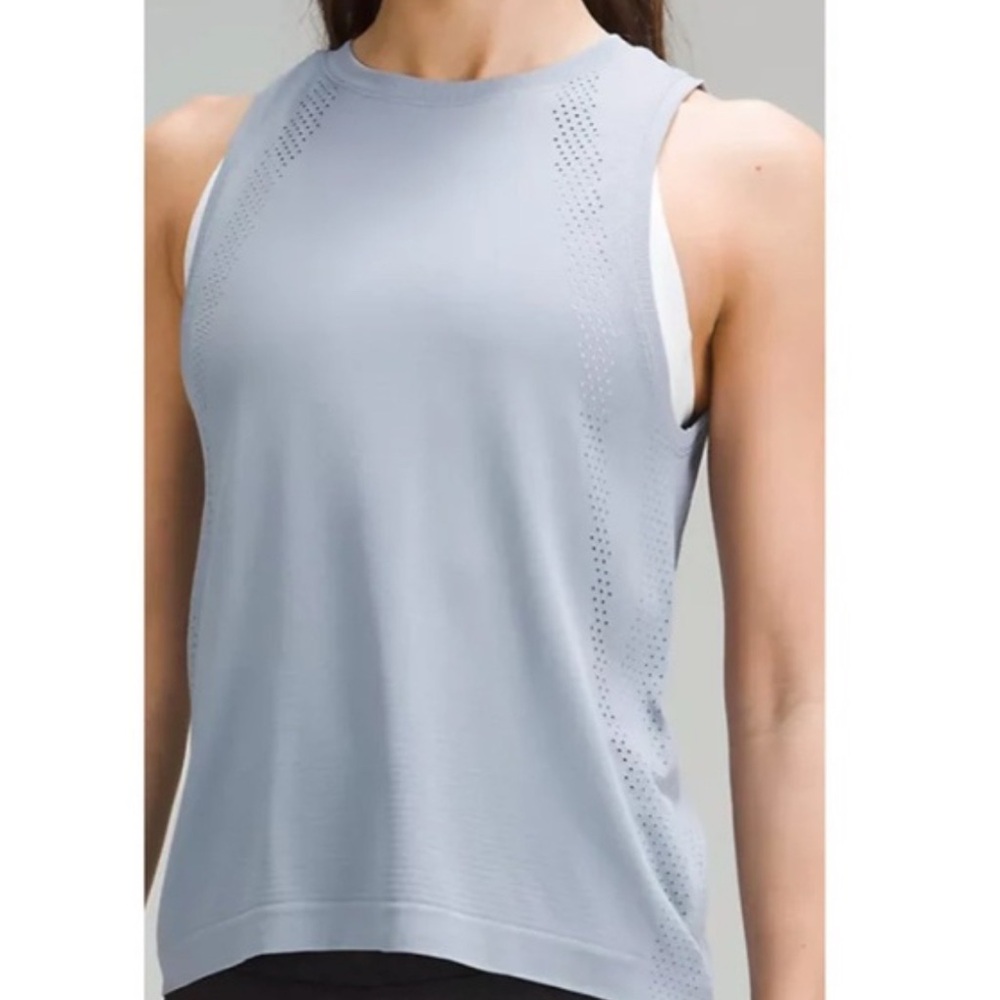 Women's Sleeveless Light Blue Top